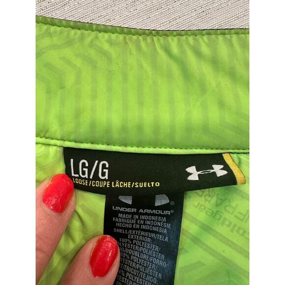 Primaloft Under Armour Men’s Golf Storm Cold Gear Blue Zip Up Jacket Size Large - Picture 4 of 6